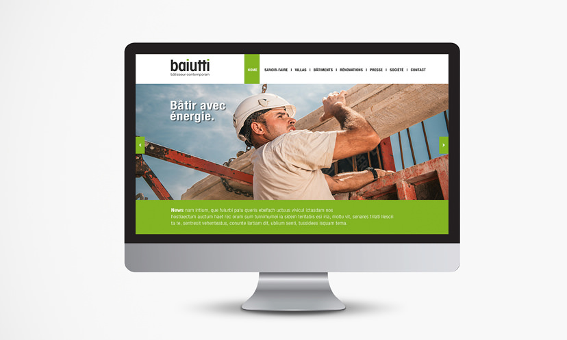Baiutti site internet web craétivité